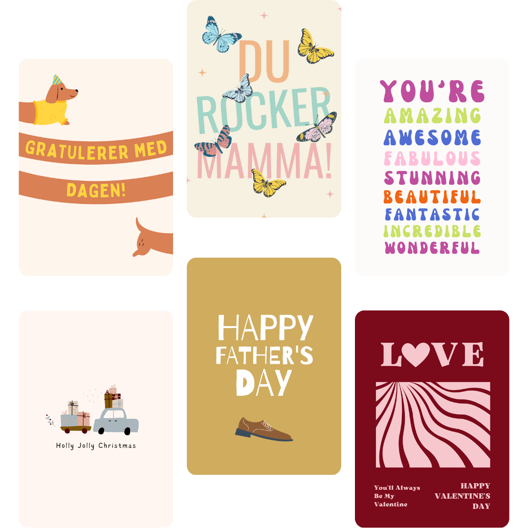 Hilsen — digitale gratulasjonskort